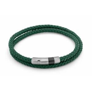 NEW TATEOSSIAN unisex octagon click pelle bracelet in green